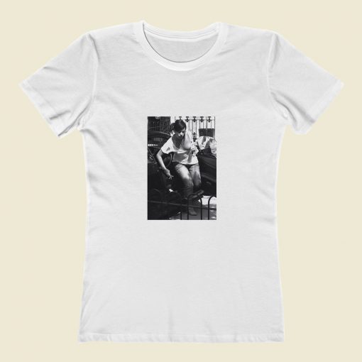 Lily Allen Smile Boobs Out Sexy Classic Women T Shirt