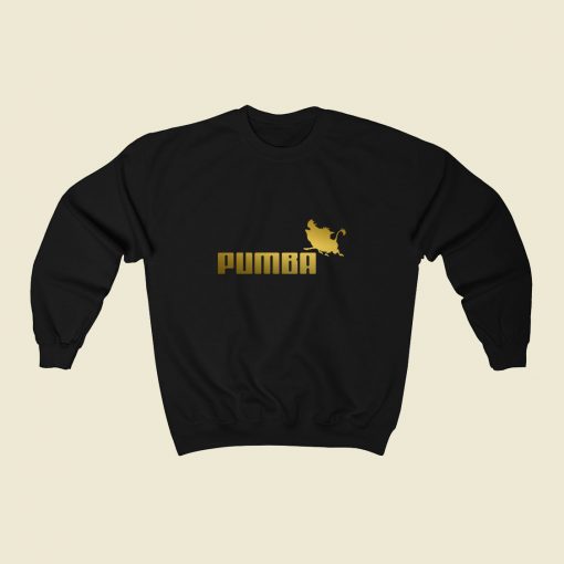 Lion King Pumbaa Puma Logo Parody 80s Sweatshirt Style