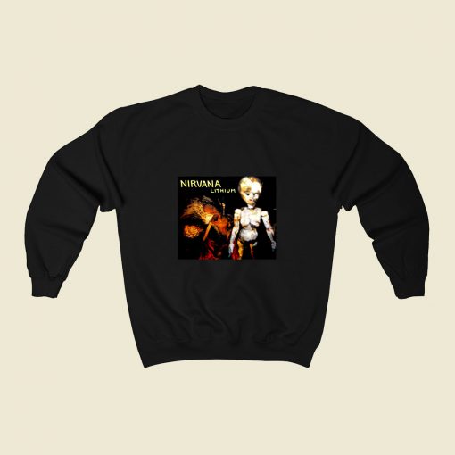 Lithium Song Nirvana 80s Sweatshirt Style