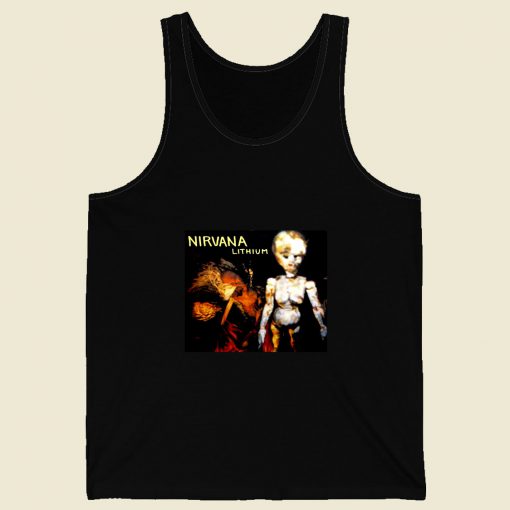 Lithium Song Nirvana Retro Mens Tank Top