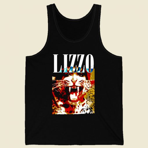 Lizzotiger Face Retro Mens Tank Top