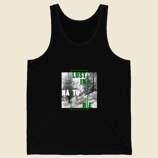 Lost In Nature Retro Mens Tank Top