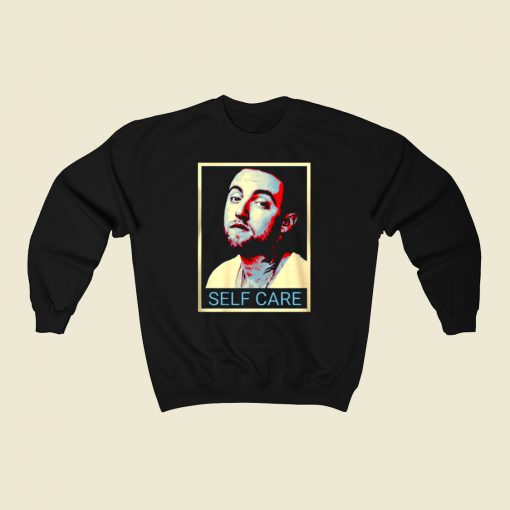 Mac Miller Malcolm Self Care 80s Sweatshirt Style