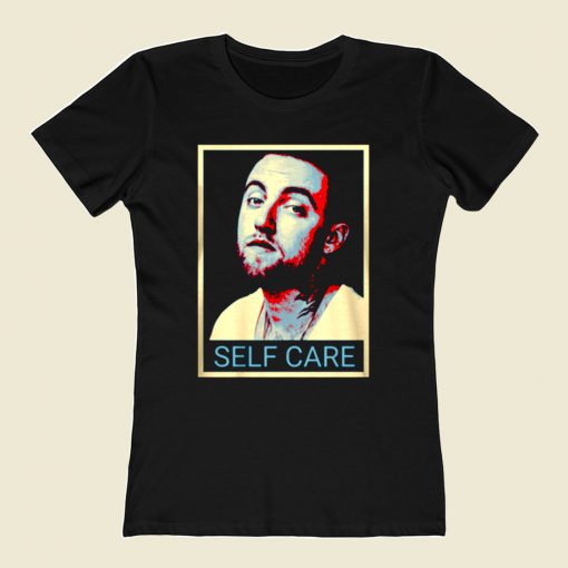 Mac Miller Malcolm Self Care 80s Womens T shirt