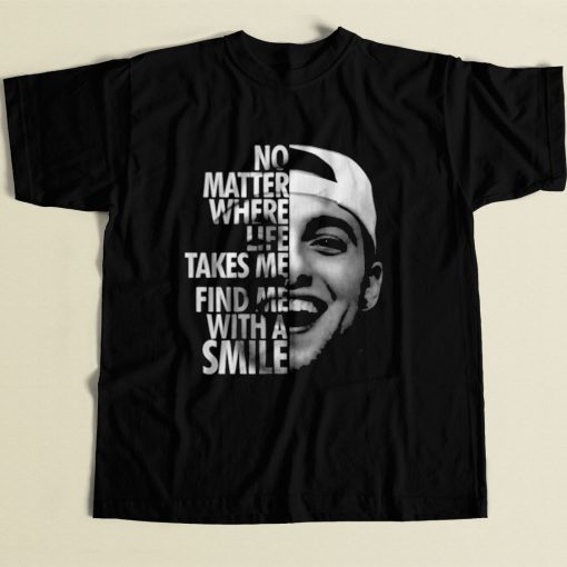 Mac Miller No Matter Where Life Takes Me 80s Mens T Shirt