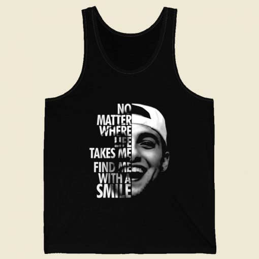 Mac Miller No Matter Where Life Takes Me Retro Mens Tank Top