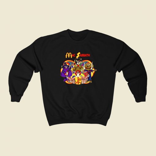 Mac Sabbath Mc Donalds 80s Sweatshirt Style