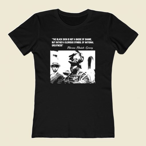 Marcus Mosiah Garvey Black Future 80s Womens T shirt