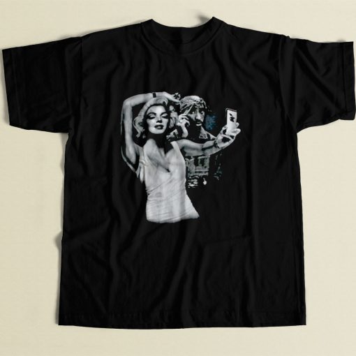 Marilyn Monroe Tupac Shakur Friends 80s Mens T Shirt