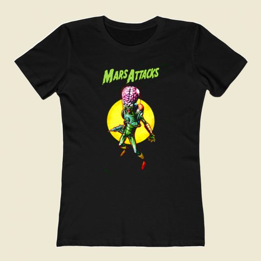 Mars Attacks Vintage Movie 80s Womens T shirt