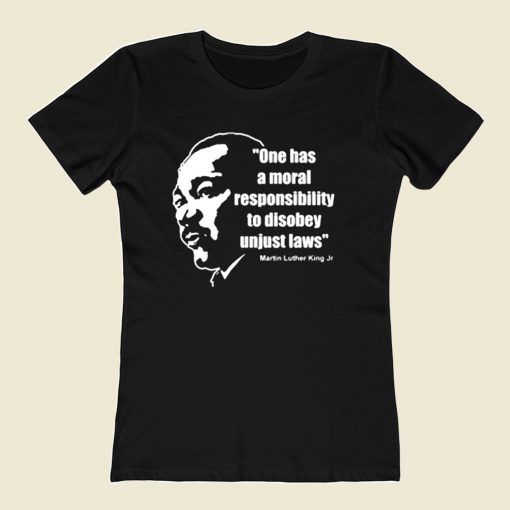 Martin Luther King Jr Moral Responsibility 80s Womens T shirt