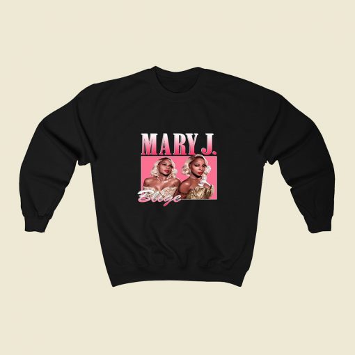 Mary J Blige Rapper 80s Sweatshirt Style