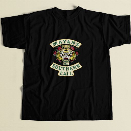 Mayans Mc Patch 80s Mens T Shirt