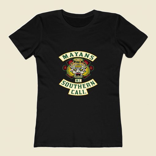 Mayans Mc Patch 80s Womens T shirt