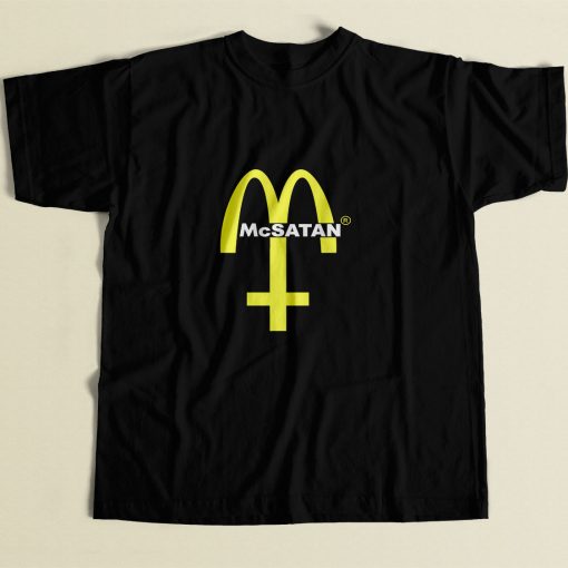 Mc Satan Evil Burger 80s Mens T Shirt