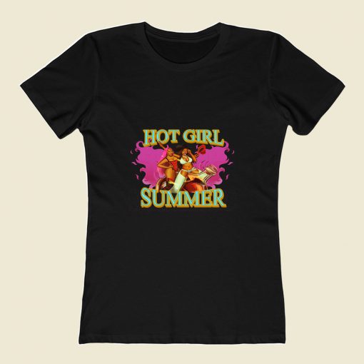 Megan Thee Stallions Hot Girl Summer 80s Womens T shirt