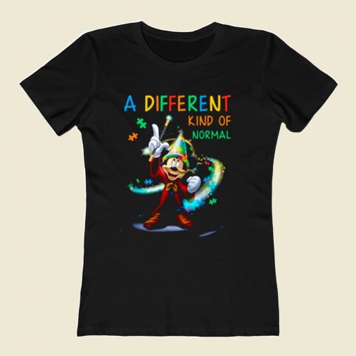 Mickey A Different Kind Of Normal 80s Womens T shirt