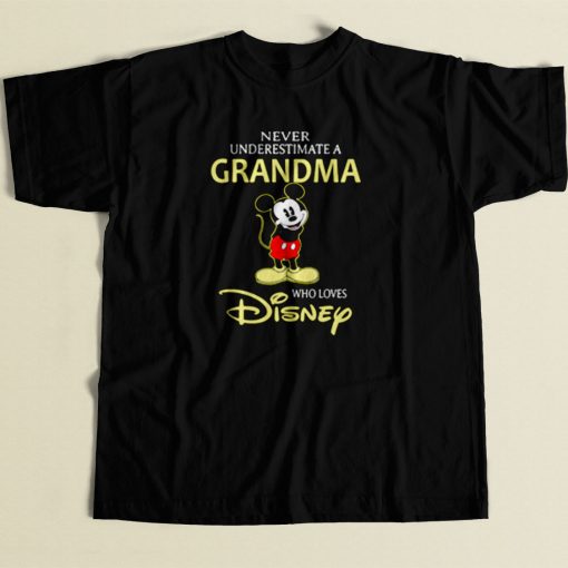 Mickey Mouse A Grandma Loves Disney 80s Mens T Shirt