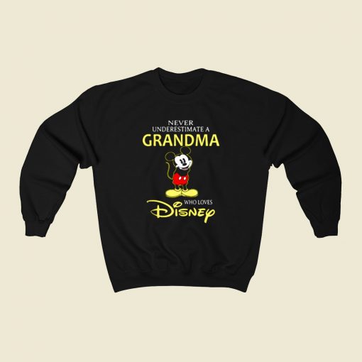 Mickey Mouse A Grandma Loves Disney 80s Sweatshirt Style