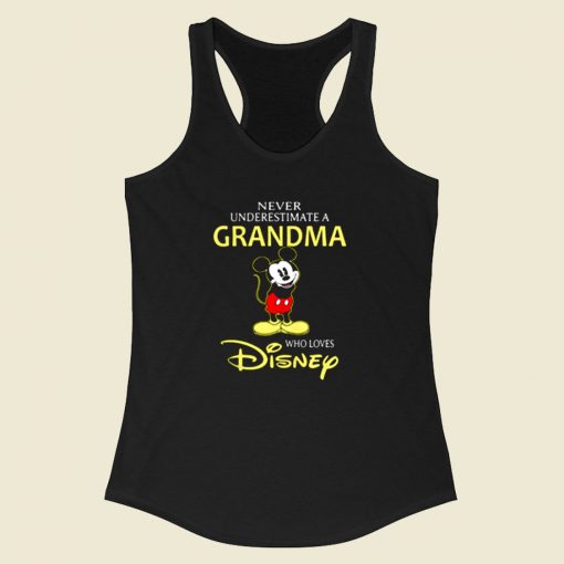 Mickey Mouse A Grandma Loves Disney Racerback Tank Top