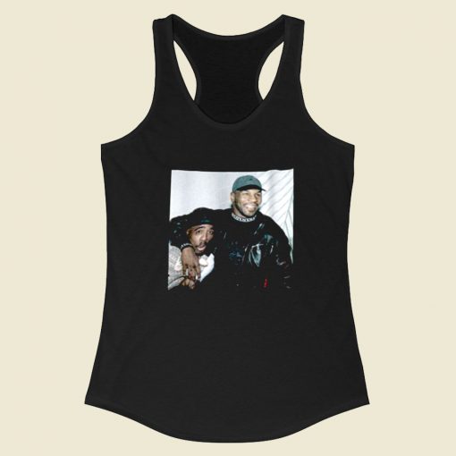 Mike Tyson And Tupac Racerback Tank Top