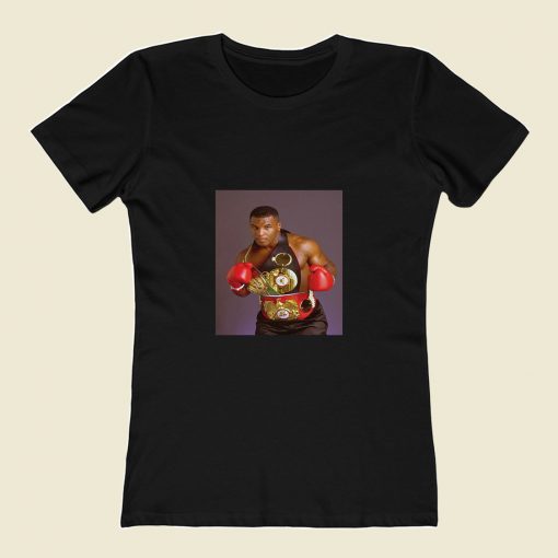 Mike Tyson Young 80s Womens T shirt