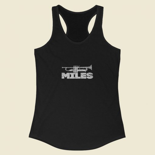 Miles Davis Trumpet Logo Racerback Tank Top