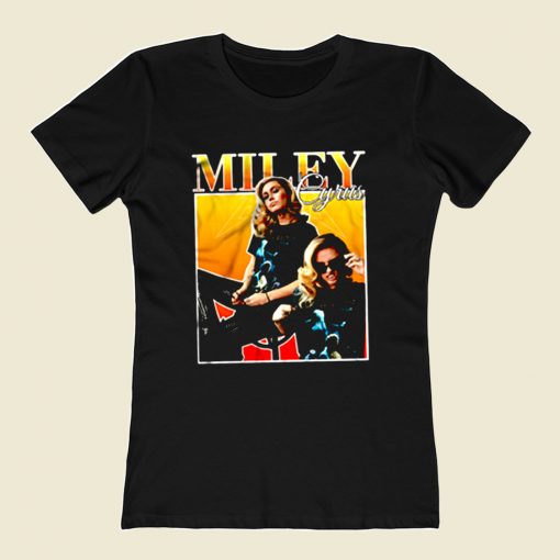 Miley Cyrus Fleetwodmac 80s Womens T shirt