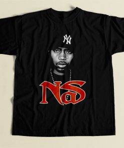 Nas Black Rapper 80s Mens T Shirt