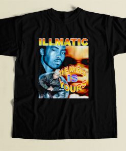 Nas Illmatic The World Is Yours 80s Mens T Shirt