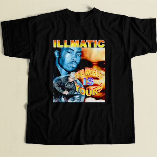 Nas Illmatic The World Is Yours 80s Mens T Shirt