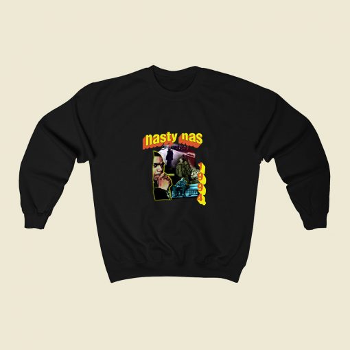 Nasty Nas 80s Sweatshirt Style