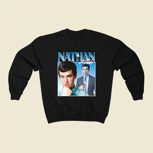 Nathan Fielder Retro 80s Sweatshirt Style