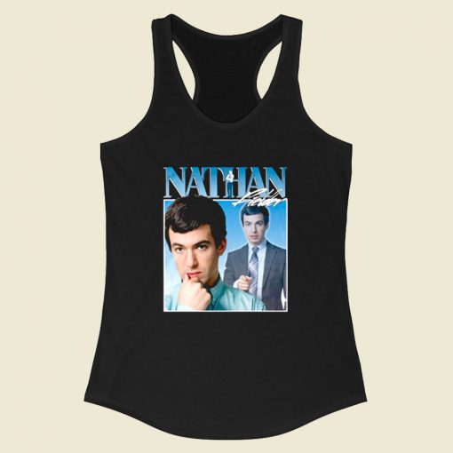 Nathan Fielder Retro Racerback Tank Top