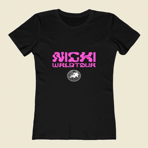 Nicki Minaj Wrld Tour 2019 Back 80s Womens T shirt