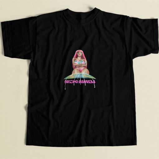 Nicki Minaj Wrld Tour 2019 Front 80s Mens T Shirt