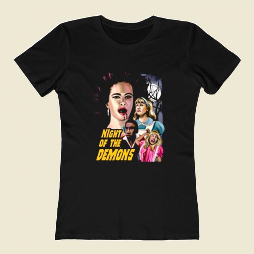 Night Of The Demons Vintage Movie 80s Womens T shirt