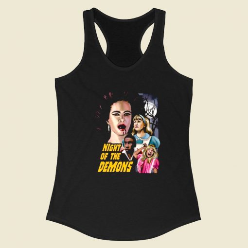 Night Of The Demons Vintage Movie Racerback Tank Top