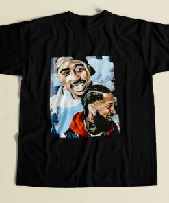 Nipsey Hussle 2 Pac Rapper 80s Mens T Shirt