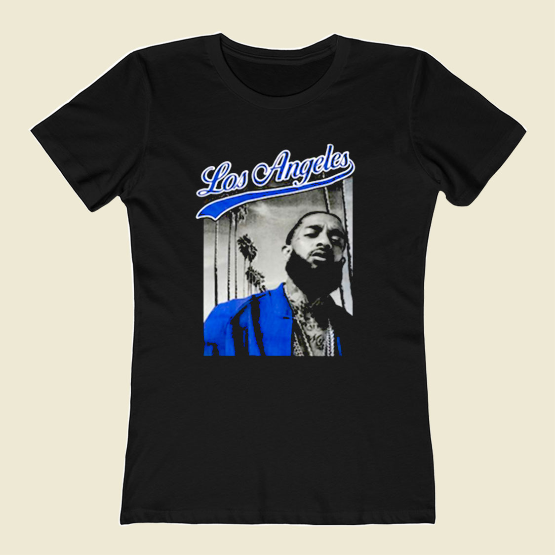 Nipsey Hussle Blue Los Angeles 80s Women's T Shirt 