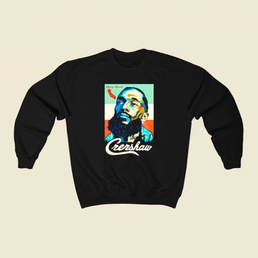 Nipsey Hussle Crenshaw 80s Sweatshirt Style