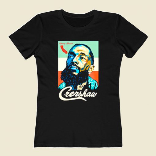 Nipsey Hussle Crenshaw 80s Womens T shirt