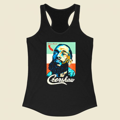 Nipsey Hussle Crenshaw Racerback Tank Top