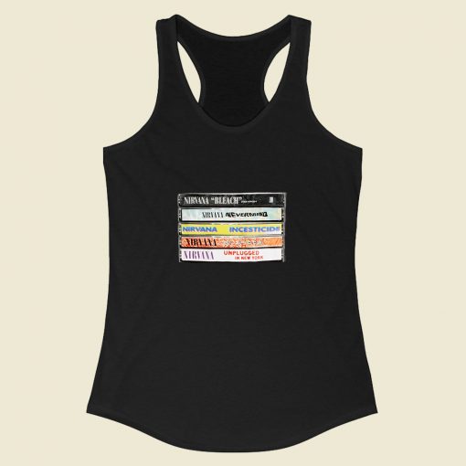 Nirvana Album Cassettes Racerback Tank Top