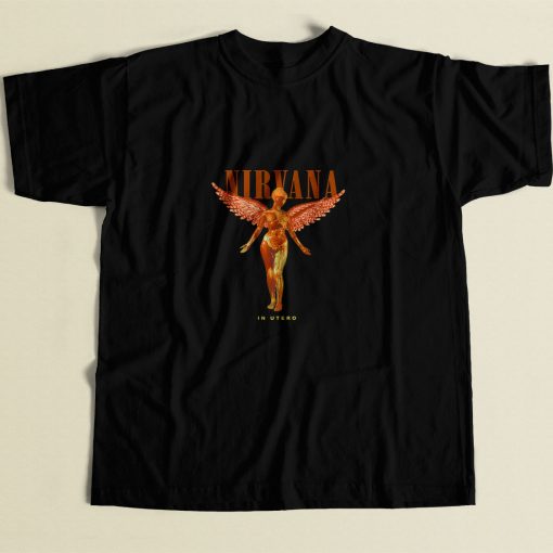 Nirvana In Utero 80s Mens T Shirt