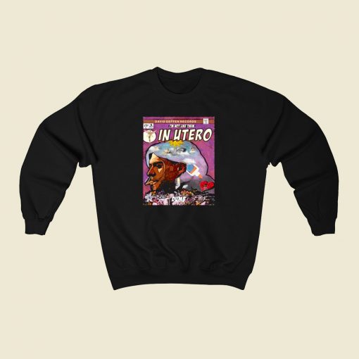 Nirvana In Utero Comic 80s Sweatshirt Style