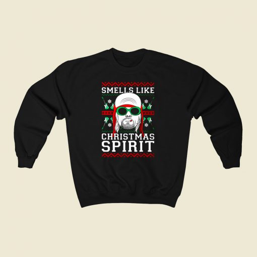 Nirvana Smells Like Christmas Spirit 80s Sweatshirt Style