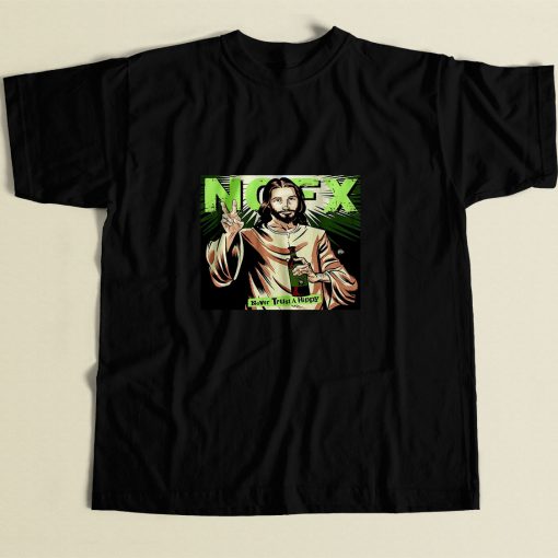 Nofx Never Trust A Hippy 80s Mens T Shirt