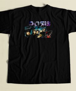 Oasis Noel Galagher British Rock 80s Mens T Shirt