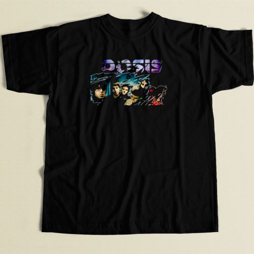 Oasis Noel Galagher British Rock 80s Mens T Shirt